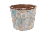 Vaso Da Fiori Clayre & Eef Ø 23X20 Cm Beige Blu Terracotta
