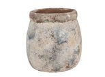 Vaso Da Fiori Clayre & Eef Ø 14X14 Cm Beige Blu Terracotta