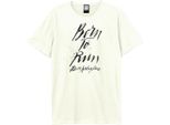 Amplified - Maglietta "Born To Run"" Per Uomo/Donna Unisex GD1811 (Xs) (Bianco)"