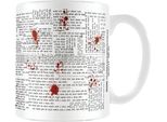 Shining - Tazza Da Caffè "All Work And No Play"" PM9042 (Taglia Unica) (Bianco/Nero/Rosso)"