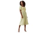 Dorothy Perkins - Vestito Midi Smocked Per Donna DP1917 (36 It) (Giallo)
