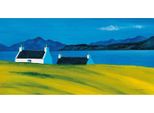 Anthony Barber - Leinwanddruck "Over The Sea To Skye Ii"" PM9046 (30 Cm X 60 Cm) (Blau/Gelb)"