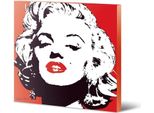 Marilyn Monroe - Leinwanddruck "Red"" PM9744 (30 Cm X 30 Cm) (Rot/Weiß/Schwarz)"