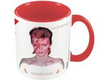David Bowie - Tazza Da Caffè "Aladdin Sane"", Interno Bicolore PM9224 (Taglia Unica) (Bianco/Rosso)"
