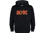 Amplified - Felpa Con Cappuccio Logo Per Uomo/Donna Unisex GD1186 (3XL) (Nero)