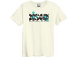 Amplified - Maglietta "Disco Discs"" Per Uomo/Donna Unisex GD1691 (L) (Bianco)"