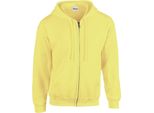 Gildan - Felpa Con Cappuccio A Zip Intera Da Uomo PC6649 (M) (Verde Sicurezza)