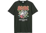 Amplified - Maglietta "North America Tour 80"" Per Uomo/Donna Unisex GD1713 (Xl) (Charcoal)"
