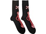 Motley Crue - Calzini "Feelgood"" Per Uomo/Donna Unisex RO10866 (40,5 Eu - 45,5 Eu) (Nero/Rosso)"