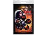 Dio - Plettro "We Rock"" 5-Pack RO10935 (Taglia Unica) (Nero/Rosso)"