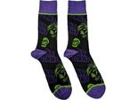Rob Zombie - Calzini Per Uomo/Donna Unisex RO10886 (40,5 Eu - 45,5 Eu) (Nero/Verde/Viola)
