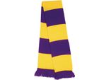 Result Winter Essentials - Sciarpa A Maglia "Team"" PC7428 (Taglia Unica) (Viola/Giallo)"