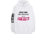 Sex Pistols - Felpa Con Cappuccio "Never Mind The Bollocks"" Per Uomo/Donna Unisex RO5034 (L) (Bianco)"
