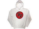Foo Fighters - Felpa Con Cappuccio "Ff"" Per Uomo/Donna Unisex RO9420 (Xl) (Bianco)"