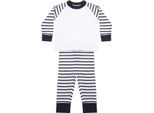 Larkwood - Pigiama Con Pantaloni Lunghi Per Bambini RW10023 (86) (Blu Navy/Bianco)