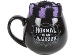 Something Different - Set Tazza/Calza "La Normalità è Un'illusione"", Gothic SD5983 (Taglia Unica) (Nero/Viola)"