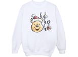 Disney - Felpa "Ho Ho Ho"" Da Donna BI43039 (4XL) (Bianco)"
