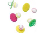 Unique Party - Regali Per Feste "Sticky Ball Game Ring"" Confezione Da 5 Pezzi SG35612 (Taglia Unica) (Colorato)"