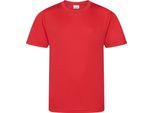 Awdis Cool - Maglietta "Smooth"" Per Bambini RW10054 (116) (Rosso Fuoco)"
