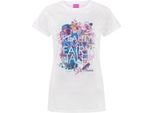 Cenerentola - Maglietta "La Realtà è Solo Una Favola"" Da Donna NS8375 (S) (Bianco/Rosa/Blu)"
