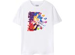 Sonic The Hedgehog - Maglietta Da Uomo NS8410 (M) (Bianco)