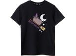 Pusheen - Maglietta "Broom Broom"" Per Bambina A Maniche Corte NS8318 (158-164) (Nero)"