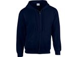 Gildan - Felpa Con Cappuccio A Zip Intera Per Uomo/Donna Unisex RW10096 (M) (Blu Navy)