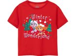 Paw Patrol - Maglietta "Winter Wonderland"" Per Bambina NS8354 (116) (Rosso)"