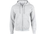 Gildan - Felpa Con Cappuccio Con Zip Integrale Per Uomo/Donna Unisex RW10096 (Xl) (Ash)