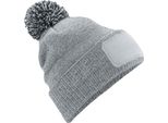 Beechfield - Berretto "Snowstar"" Per Uomo/Donna Unisex RW8795 (Taglia Unica) (Grigio Screziato/Nero)"