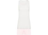 Towel City - Pigiama Con Pantaloncini Da Donna RW10198 (38 It) (Bianco/Rosa)