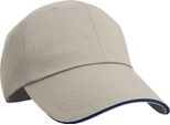 Result Headwear - Cappello Da Baseball Con Visiera A Sandwich RW10215 (Taglia Unica) (Marrone Chiaro/Blu Navy)