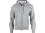 Gildan - Felpa Con Cappuccio A Zip Intera Da Uomo PC6649 (Xxl) (Grigio)