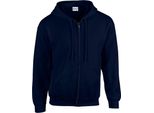 Gildan - Felpa Con Cappuccio Con Zip Intera Da Uomo PC6649 (Xxl) (Blu Navy)