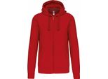 Kariban - Felpa Con Cappuccio Con Zip A Tutta Lunghezza Per Uomo/Donna Unisex PC6889 (Xxl) (Rosso)