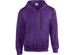 Gildan - Felpa Con Cappuccio A Zip Intera Da Uomo PC6649 (Xxl) (Viola)
