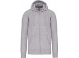 Kariban - Felpa Con Cappuccio Con Zip A Tutta Lunghezza Per Uomo/Donna Unisex PC6889 (Xxl) (Grigio Chiaro)