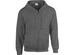 Gildan - Felpa Con Cappuccio E Zip Integrale Da Uomo PC6649 (S) (Grigio Screziato)