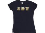 Star Wars - Maglietta "The Mandalorian"" Da Donna BI43455 (L) (Blu Navy)"
