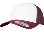 Flexfit - Cappello Trucker PC7181 (Taglia Unica) (Rosso Vino/Bianco)