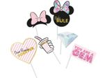 Disney - Oggetti Di Scena Per Photobooth 6-Pack - Carta SG27148 (Taglia Unica) (Rosa/Nero/Blu)
