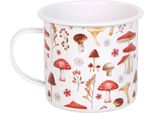 Something Different - Tazza Da Caffè, Fungo, Smalto SD5819 (Taglia Unica) (Bianco/Rosso)