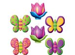 Amscan - Farfalla - Candele 6-Pack - Cera SG30545 (Taglia Unica) (Colorato)