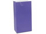Amscan - Mini Sacchetti Di Carta Per Feste 12 Pezzi SG29244 (Taglia Unica) (Viola)