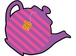 Amscan - Teiera - Decorazione "Mad"" SG28657 (Taglia Unica) (Viola/Rosa/Nero)"