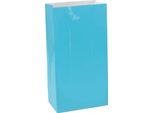 Amscan - Mini Sacchetti Di Carta Per Feste In Confezione Da 12 SG29244 (Taglia Unica) (Blu Caraibico)
