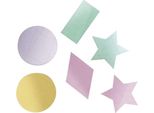 Unique Party - Stampi - Coriandoli, Foil, Happy Birthday SG34772 (Taglia Unica) (Viola/Oro/Verde)