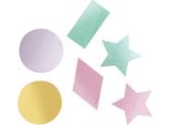 Unique Party - Figura Geometrica - Coriandoli, Foil SG34737 (Taglia Unica) (Colorato)