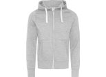 Awdis - Felpa Con Cappuccio "Zoodie"" Con Zip A Tutta Lunghezza Per Donna PC7271 (L) (Grigio Screziato)"