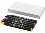 Bullet - Set Di Pastelli A Cera Da 6 Pezzi PF463 (Taglia Unica) (Grigio)